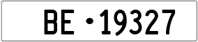 Truck License Plate